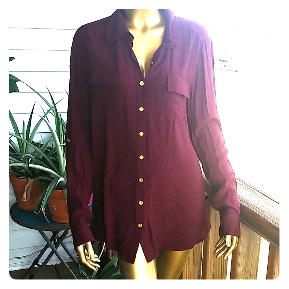 Antonio Melani relaxed buttoned blouse